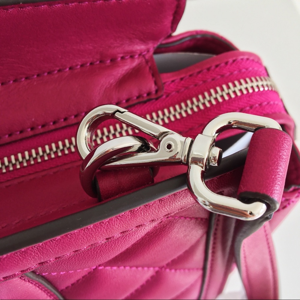 MICHAEL KORS Selma Zip Quilt Satchel Deep Pink - Picture 11 of 14